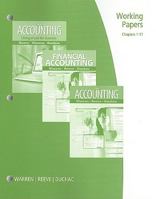 Working Papers: Chapters 1-17 for Accounting, Financial Accounting, or Accounting Using Excel for Success 0538478535 Book Cover
