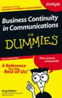 Business Continuity In Communications For Dummies Avaya 0470039825 Book Cover