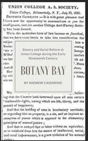 Botany Bay: Slavery and Social Reform at Union College During the Early Nineteenth Century 1731021879 Book Cover