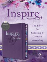 Inspire PRAISE Bible NLT, Filament-Enabled Edition (Hardcover LeatherLike, Purple): The Bible for Coloring & Creative Journaling 1496487869 Book Cover
