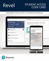 Revel for Psychology: An Exploration -- Access Card 0135237270 Book Cover