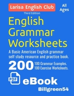 English Grammar Worksheets: Basic English Resource and Practice Book. 1688940057 Book Cover