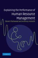 Explaining the Performance of Human Resource Management 0521875994 Book Cover