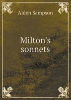 Milton's sonnets 0548884056 Book Cover