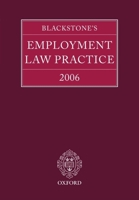Blackstone's Employment Law Practice 2006 0199289085 Book Cover