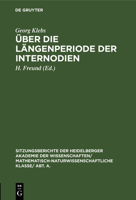 �ber die L�ngenperiode der Internodien 3111046117 Book Cover