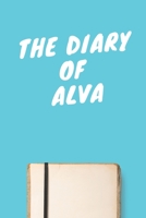 The Diary Of Alva Boys A beautiful personalized: Lined Notebook / Journal Gift, 120 Pages, 6 x 9 inches, Personal Diary, Personalized Journal, Customized Journal, The Diary of, First names, Diary to W 1673869769 Book Cover