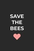 Save the Bees: Graph Paper Notebook 6x9 inches with 120 pages 1706689489 Book Cover