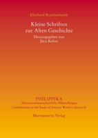 Kleine Schriften Zur Alten Geschichte 3447101105 Book Cover
