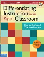 Differentiating Instruction in the Regular Classroom: How to Reach and Teach All Learners, Grades 3-12 1575421054 Book Cover