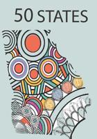50 States: Coloring Book in Mandalas 1098587626 Book Cover
