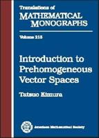 Introduction to Prehomogeneous Vector Spaces (Translations of Mathematical Monographs) 0821827677 Book Cover