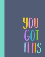 Daily Study Planner: Notebook For Organizing Classwork, Homework, and Studying Schedule Undated with Times Modern Inspirational Saying Cover Design in Blue 1692754149 Book Cover