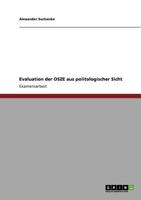 Evaluation der OSZE aus politologischer Sicht 3640908848 Book Cover