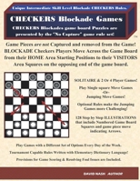 Blockade Checkers: Checkers Blockade Games 0578087243 Book Cover