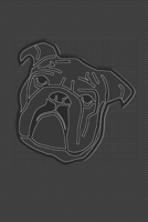 Bulldog Black with White Polka Dot Theme: Vision Board Planner Diary Notebook 1-Year Calendar 6x9 Lined Journal 120-Pages 1710267941 Book Cover