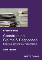 Construction Claims & Responses: Effective Writing & Presentation 1394263686 Book Cover