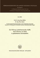 Die Wirkung Zunderhemmender Stoffe Beim Warmen Von Stahl in Gasbeheizten Schmiedeofen 3531022741 Book Cover