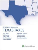 Texas Taxes, Guidebook to 0808041649 Book Cover