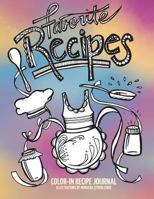 Color-in Recipe Journal: Color in and create a beautiful keepsake journal with your favorite recipes 0998079405 Book Cover