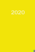 2020: Terminplaner 2020 A5 Gelb (German Edition) 1679498088 Book Cover