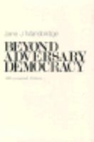 Beyond Adversary Democracy 0226503550 Book Cover
