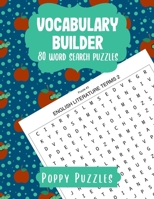 Vocabulary Builder: 80 word search puzzles for adults, seniors and teens | large print puzzles | activity book 1656642743 Book Cover