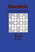 Numbrix - 200 Easy to Normal Puzzles 7x7 B08P3HL9L9 Book Cover
