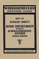 Hohe Drehzahlen Durch Schnellfrequenz-Antrieb 3540018603 Book Cover