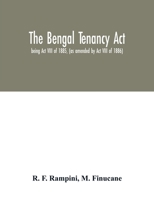 The Bengal Tenancy Act 101728119X Book Cover