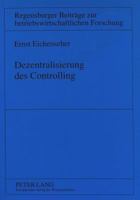 Dezentralisierung Des Controlling 3631321848 Book Cover