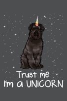Trust Me I'm A Unicorn: Bouvier des Flandres Lined Journal Notebook 1660421381 Book Cover