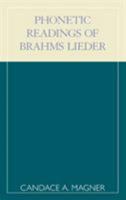 Phonetic Readings of Brahms Lieder 0810844168 Book Cover