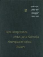 Item Interpretation of the Luria-Nebraska Neuropsychological Battery 0803221053 Book Cover