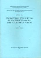 Lindos IV, 1: Excavations and Surveys in Southern Rhodes: The Mycenaean Period 8748004871 Book Cover
