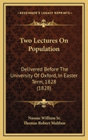 Two Lectures on Population: Delivered Before the University of Oxford (Demography Ser.) 1165153858 Book Cover