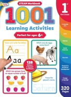 1001 STEAM 1st Grade Activity Workbook: Practice Sight Words, Phonics, Numbers, Math, Art, and More | Reading and Writing Skills - 320 Pages 1642693731 Book Cover