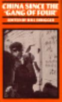 China Since the "Gang of Four" 0312133235 Book Cover