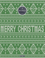 ZMUDACE Notizbuch Liniert: in DIN A4 Softcover ZL199 Muster Weihachten H�sslich Gr�n 156 leere linierte Seiten mit pers�nlichem Register + Seitenzahlen Zeichenbuch, Skizzenbuch, Lineatur 4, Malbuch, N 1708200649 Book Cover