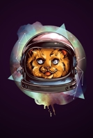 Notizen: Liniertes Notizbuch I 119 Seiten I ähnlich A5 I Weltraum Katze (German Edition) 166069454X Book Cover