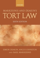 Markesinis and Deakin's Tort Law 0199591989 Book Cover