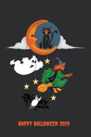 Happy Halloween 2019: Blank Lined Halloween Gift Notebook, 6 x 9, 120 White Color Pages, Matte Finish Cover 1695957288 Book Cover