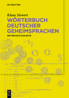 W�rterbuch Deutscher Geheimsprachen: Rotwelschdialekte 311221630X Book Cover