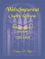 Welschneureut Church Records: Welschneureut, Germany, 1700 1809 0788424475 Book Cover