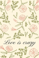Love is crazy: Motivational Notebook, Journal, Diary (110 Pages, Blank, 6 x 9) 1708449310 Book Cover