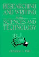 Researching and Writing in the Sciences and Technology 020516840X Book Cover