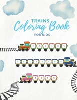 Trains Coloring Book for Kids: Embark on a Railway Adventure with this Coloring Book B0CVR2X8G2 Book Cover