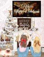 Movie Log Notebook: Holiday Hallmark Movie Watching Thanksgiving Journal For Women - Personal TV Films And Series Bucket List Note Book For Wife, Girl ... 120 Pages With Print Of Woman Portrait, 3347164415 Book Cover
