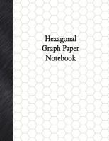 Hexagonal Graph Paper Notebook: 3/4" Hexagonal Rule, 80 Pages 1979130108 Book Cover