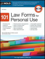 101 Law Forms for Personal Use, Third Edition 0873374126 Book Cover
